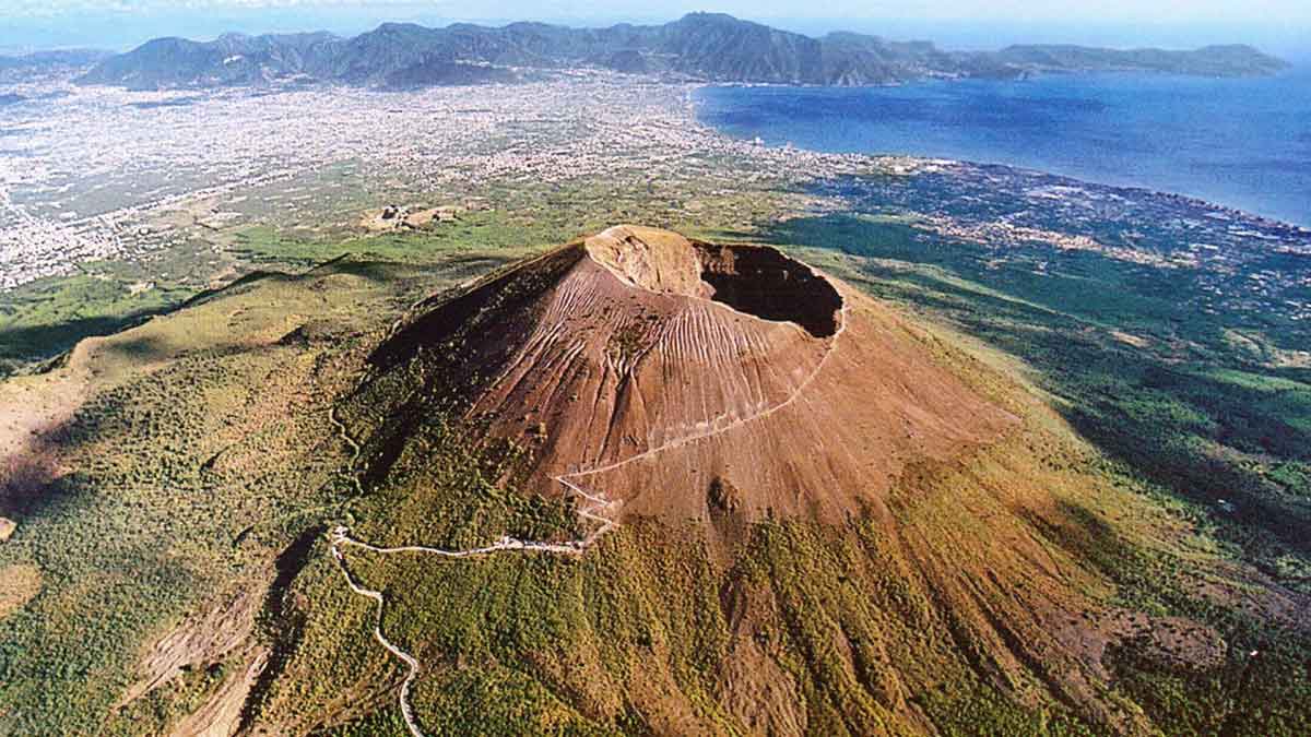 Il Vesuvio dall'alto