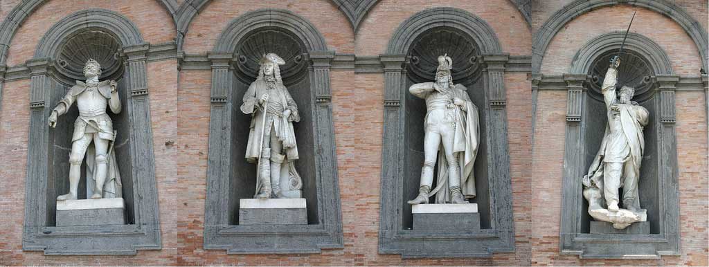 I re di Napoli, Facciata del Palazzo Reale