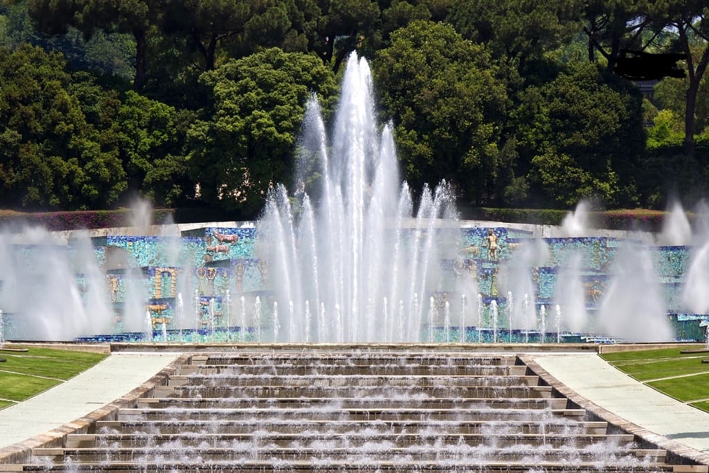 Fontana dell Esedra Mostra d'Oltremare Napoli