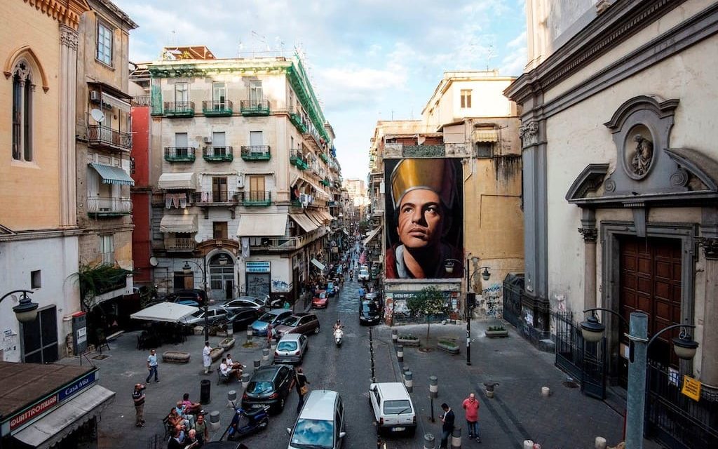 Quartiere Forcella nel centro storico della città di Napoli