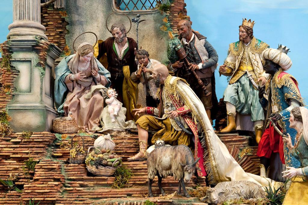 I re magi nel presepe