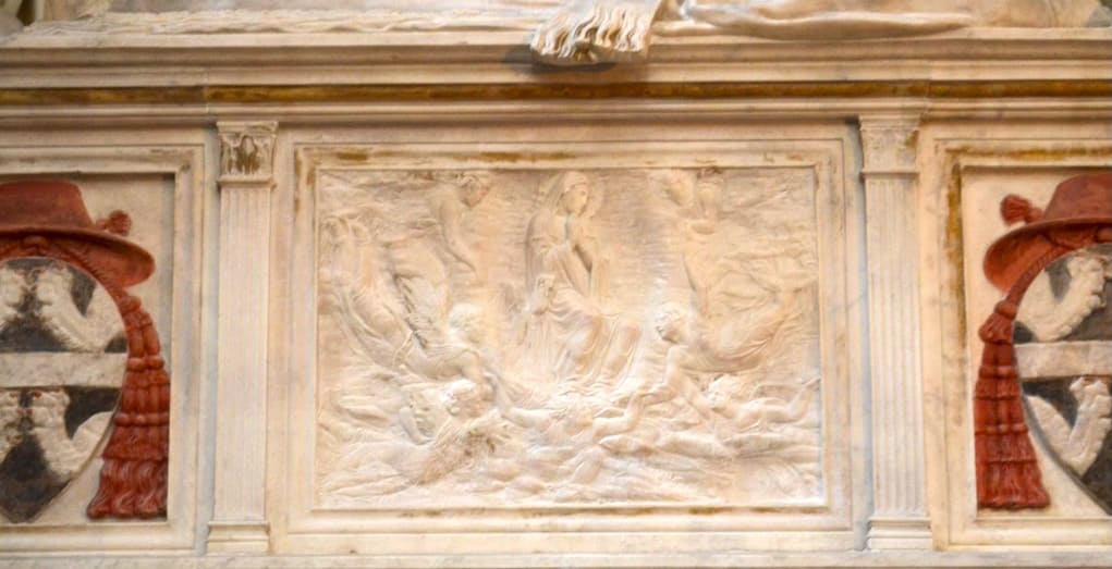 Particolare del Sepolcro del cardinale Rinaldo Brancaccio