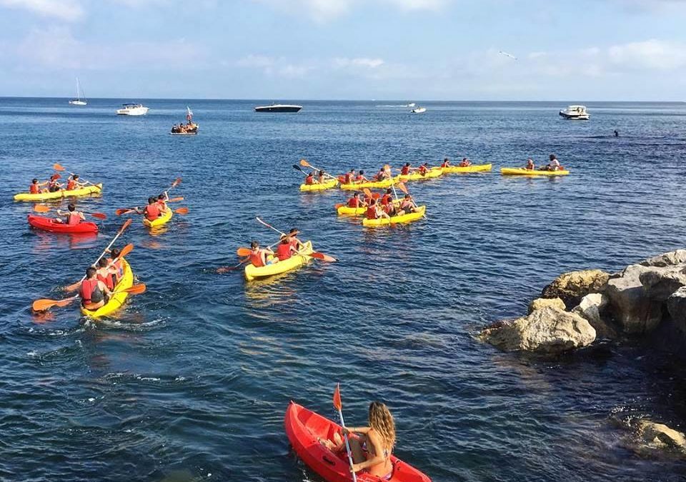 Pasqua in Kayak lungo la costa di Posillipo
