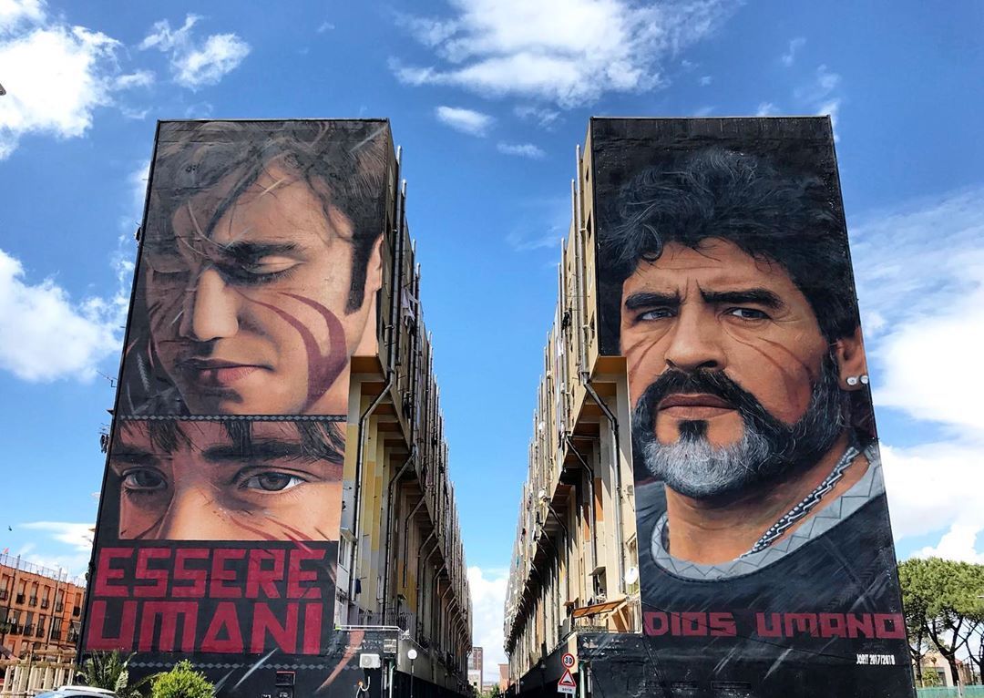 Jorit - Maradona e Scugnizzo