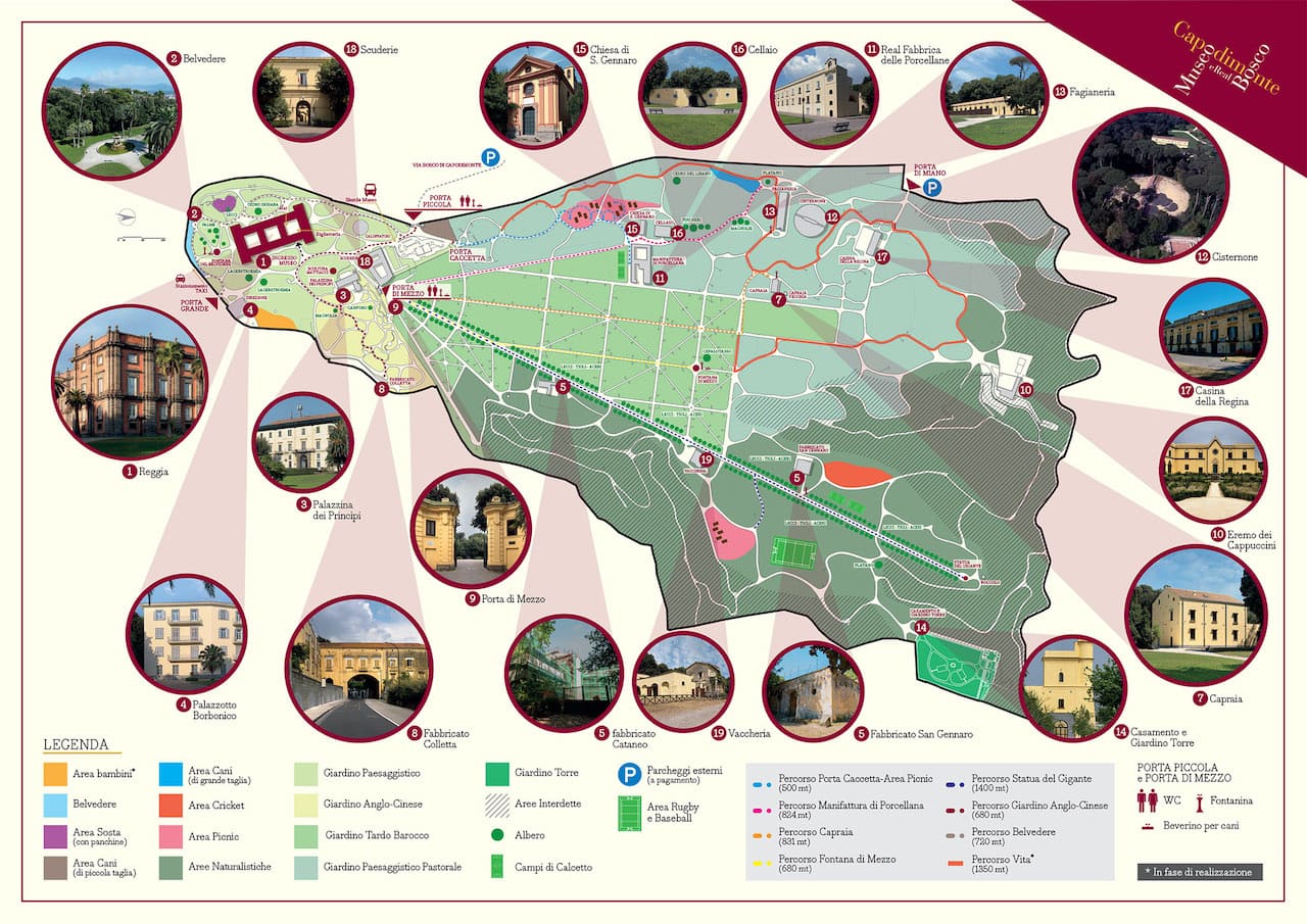 Mappa Real Bosco di Capodimonte