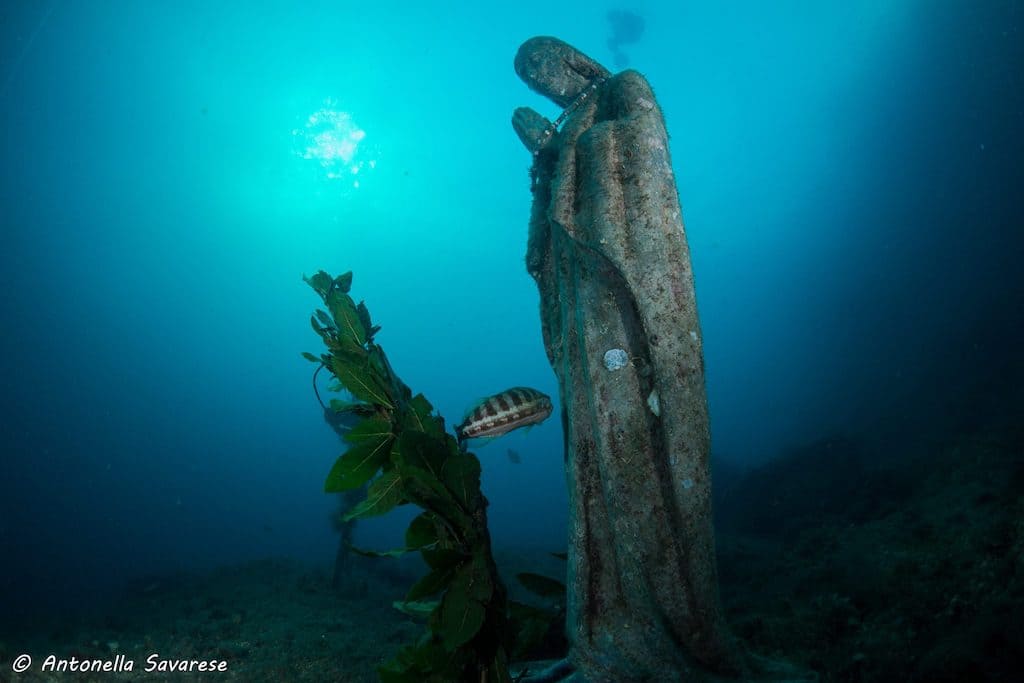 Immersioni sullo Scoglio del Vervece, La madonnina