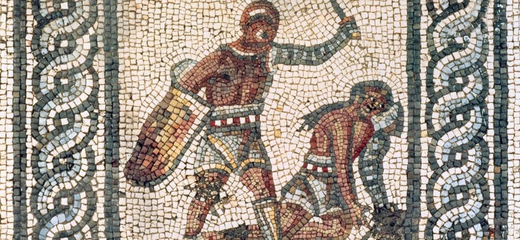 Mostra i Gladiatori, Mosaico Augusta Aurica