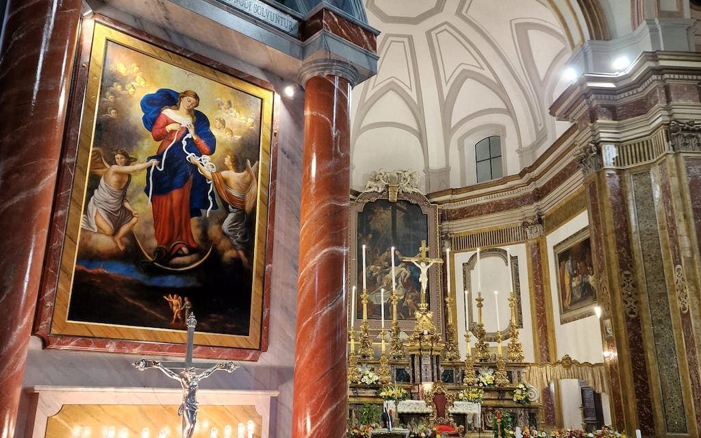 La Madonna che scioglie i nodi nella chiesa della Pietà dei Turchini