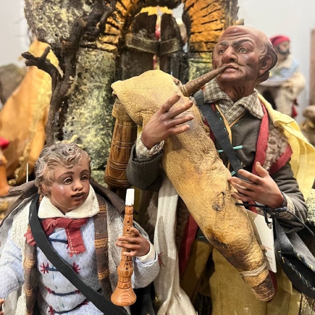 Gli zampognari nel presepe napoletano