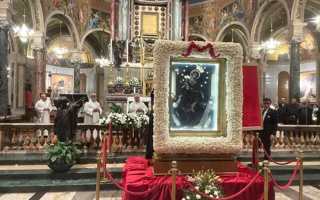 Santuario di Pompei, “Discesa del quadro” della Madonna del Rosario